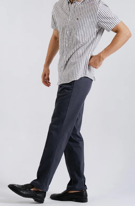Wrinkle Free Pant - Charcoal Chic Faux Leather Pants