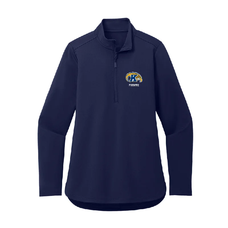 Kent State - NCAA Women's Gymnastics : Dani Chanelle Fuertez - Women's Premium Quarter Zip Jacket Denim Jacket Leather Jacket Suede Jacket Kent State - NCAA Women's Gymnastics : Dani Chanelle Fuertez - Women's Premium Quarter Zip Jacket Denim Jacket Leather Jacket Suede Jacket