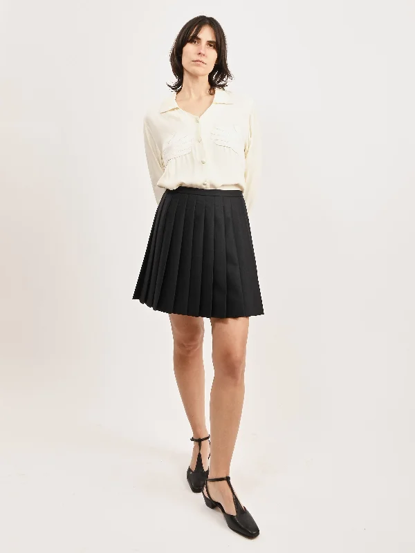 Black Lilo Skirt linen skirt breathable