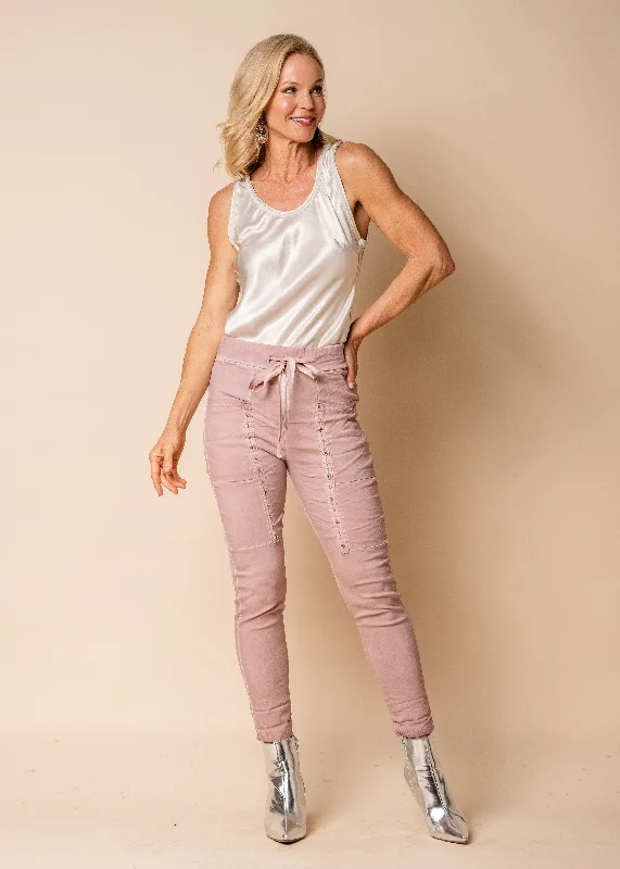 Kasandra Pants in Blush Cozy Full-Length Pants