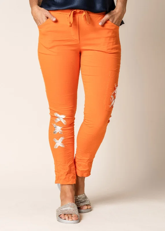 Rika Pants in Sunset Orange Classic Chino Pants