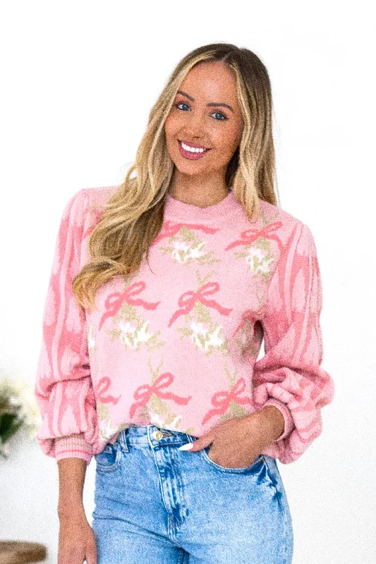 Irresistible Cutie Knit Sweater Front Pockets Side Pockets Patch Pockets