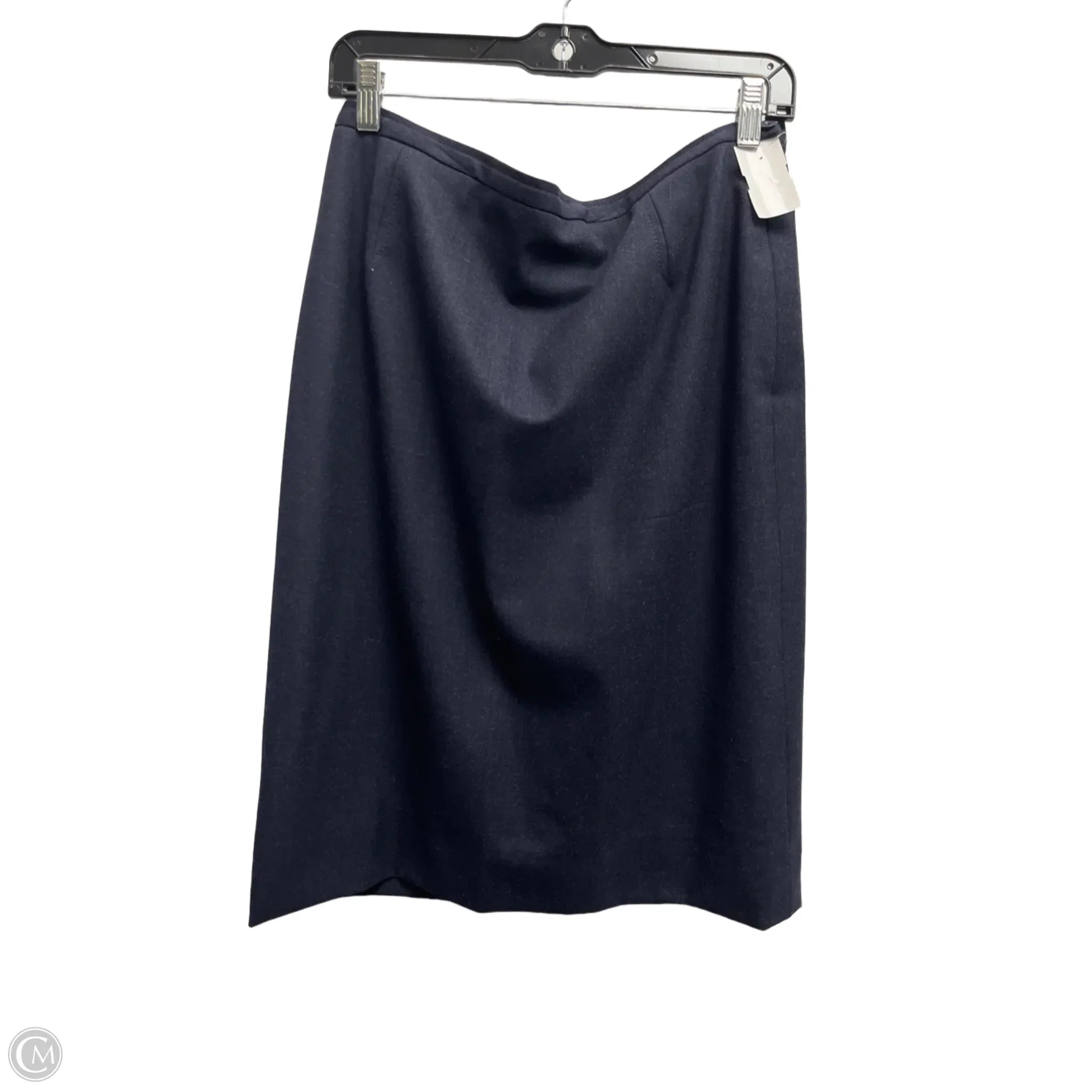 Skirt Designer By Escada In Navy, Size: L elastic waist skirt