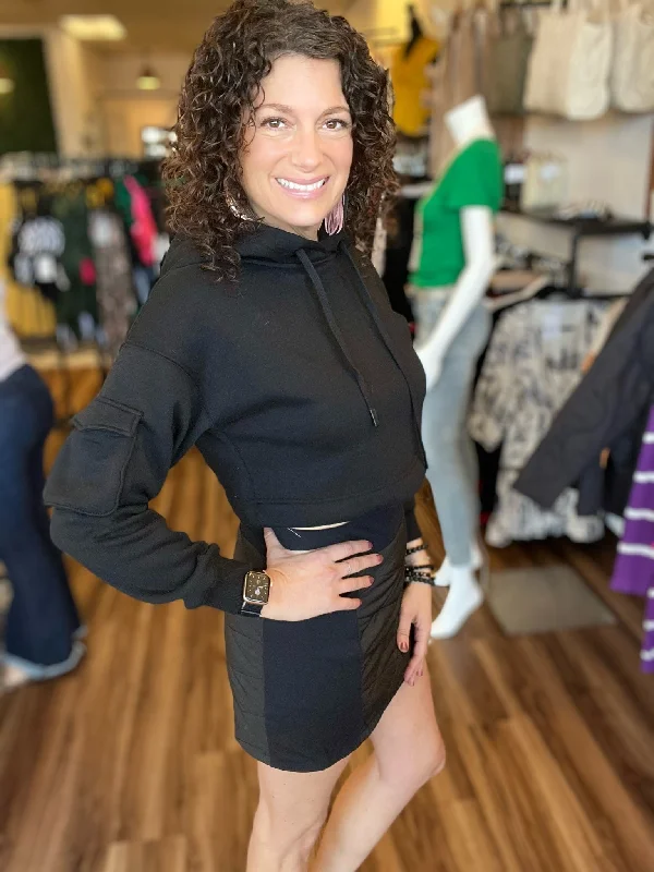 Demi - Quilted Skirt with Pockets leather skirt bold