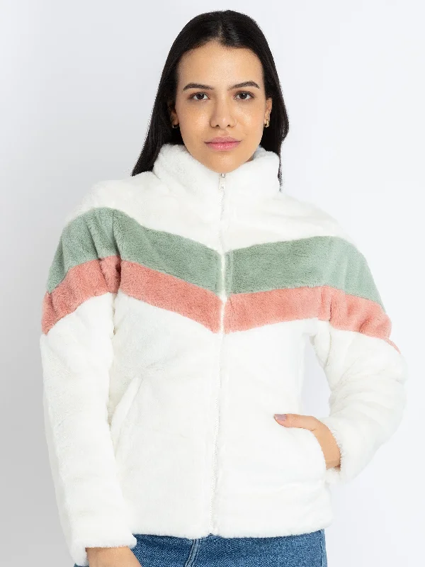 Womens Mix & Match High Neck Jacket Nylon Fabric Polyester Fabric Spandex Fabric