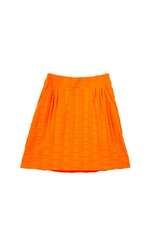 Maggie Mini Skirt - Pimento velvet skirt luxurious