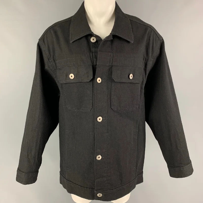 MAISON MARGIELA Size XS Black Multi-Color Abstract Cotton Oversized Jacket Anorak Shell Jacket Lightweight Jacket MAISON MARGIELA Size XS Black Multi-Color Abstract Cotton Oversized Jacket Anorak Shell Jacket Lightweight Jacket