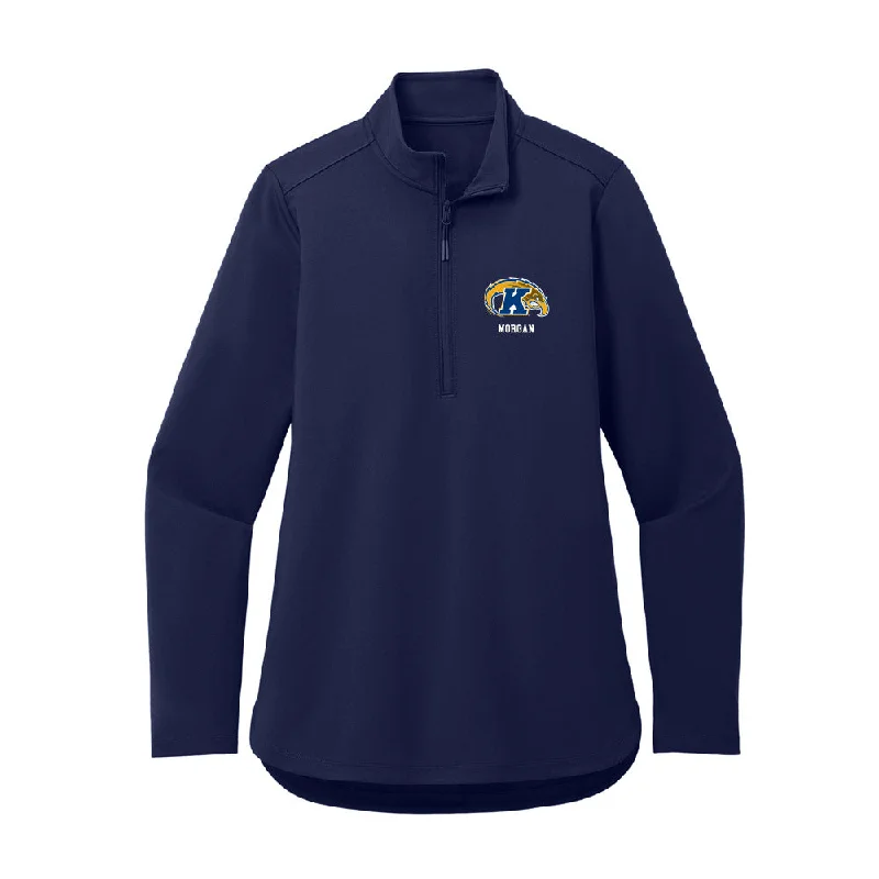 Kent State - NCAA Women's Gymnastics : Ashley Morgan - Women's Premium Quarter Zip Jacket Welt Pockets Slit Pockets Flap Pockets Kent State - NCAA Women's Gymnastics : Ashley Morgan - Women's Premium Quarter Zip Jacket Welt Pockets Slit Pockets Flap Pockets