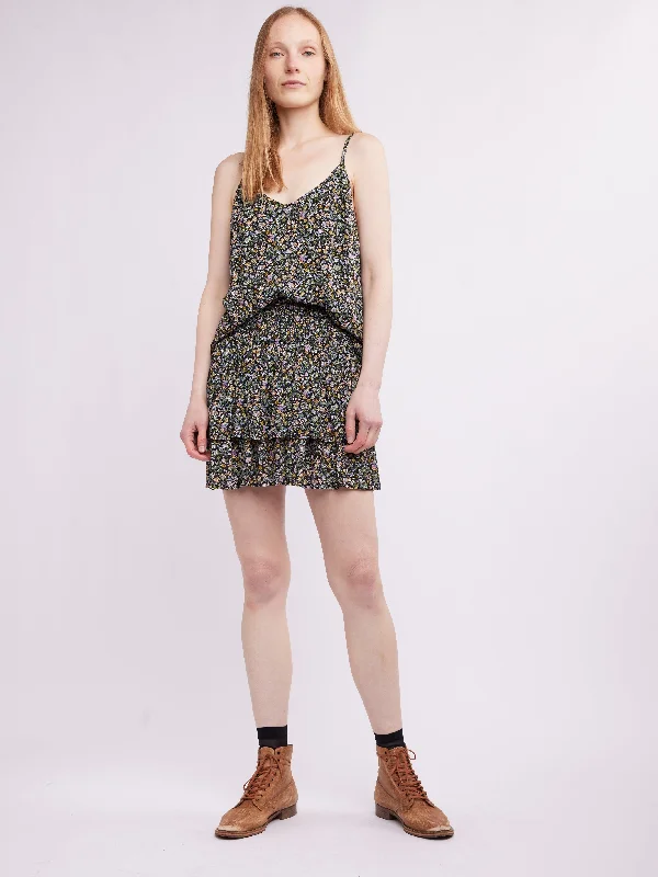Fatima Mini Skirt leather skirt refined