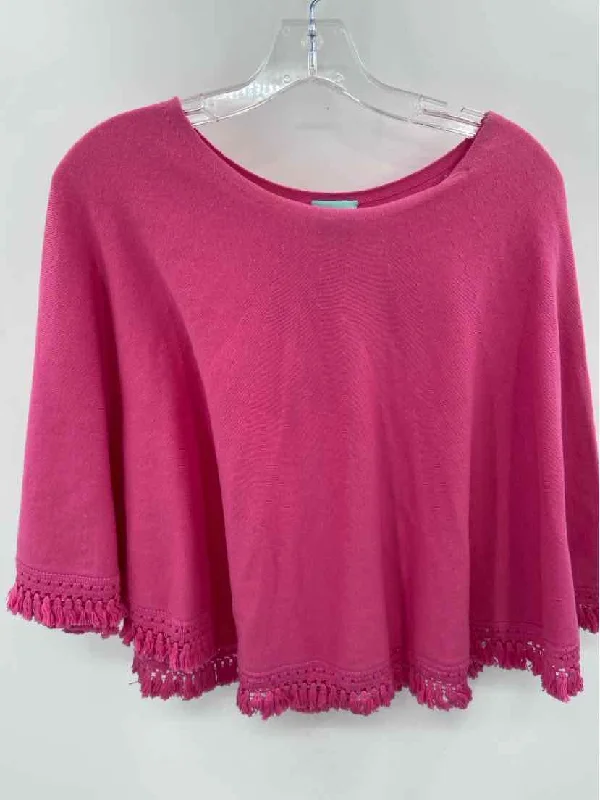 Pre-Owned Haley and The Hound Pink Size One Size Poncho Sweater Faux Fur Fabric Real Fur Fabric Shearling Fabric Pre-Owned Haley and The Hound Pink Size One Size Poncho Sweater Faux Fur Fabric Real Fur Fabric Shearling Fabric