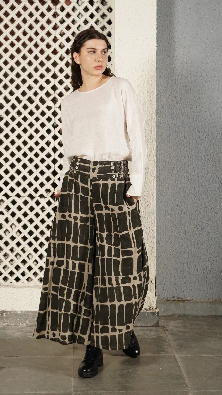 Dane Linen Blend Pant in Khaki Formal Linen Trousers