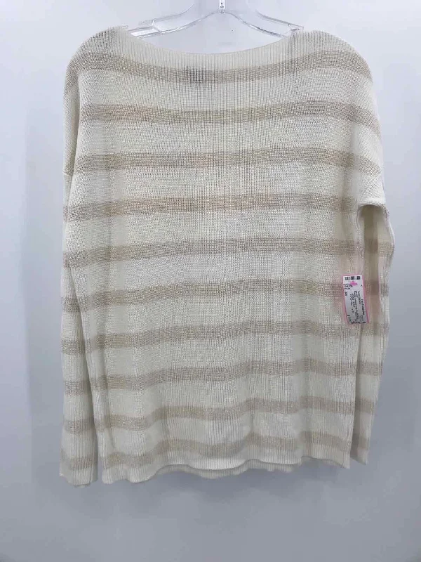 Pre-Owned Tommy Bahama Ivory Size XS Stripe Sweater Knit Fabric Woven Fabric Fleece Fabric Pre-Owned Tommy Bahama Ivory Size XS Stripe Sweater Knit Fabric Woven Fabric Fleece Fabric