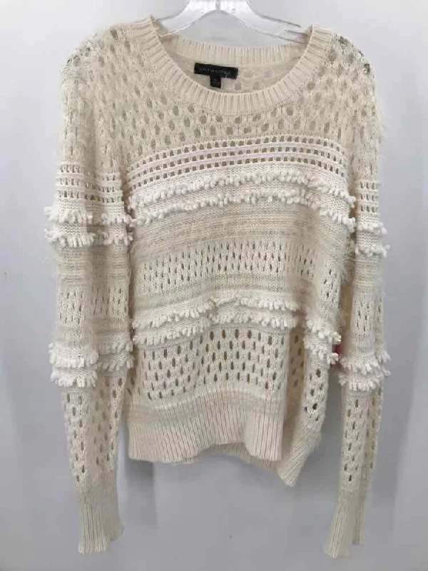 Pre-Owned Banana Republic White Size XL Long Sleeve Sweater Wool Sweater Cotton Sweater Cashmere Sweater Pre-Owned Banana Republic White Size XL Long Sleeve Sweater Wool Sweater Cotton Sweater Cashmere Sweater
