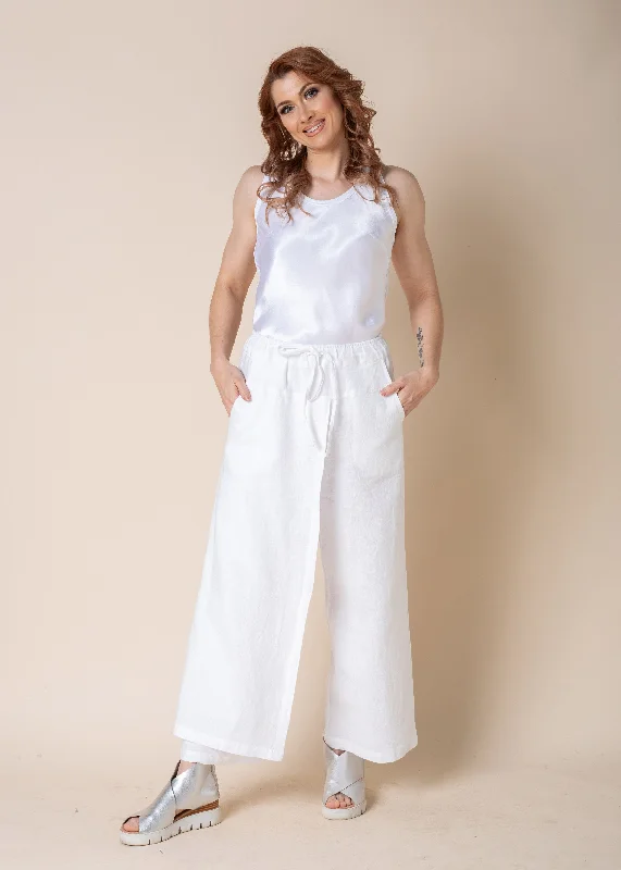 Tarla Pant in White High-Waist Yoga Pants