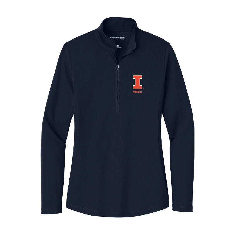 Illinois - NCAA Women's Gymnastics : Maddie Vitolo - Women's Lightweight Quarter Zip Jacket Tailored Jacket Straight Jacket A-Line Jacket Illinois - NCAA Women's Gymnastics : Maddie Vitolo - Women's Lightweight Quarter Zip Jacket Tailored Jacket Straight Jacket A-Line Jacket