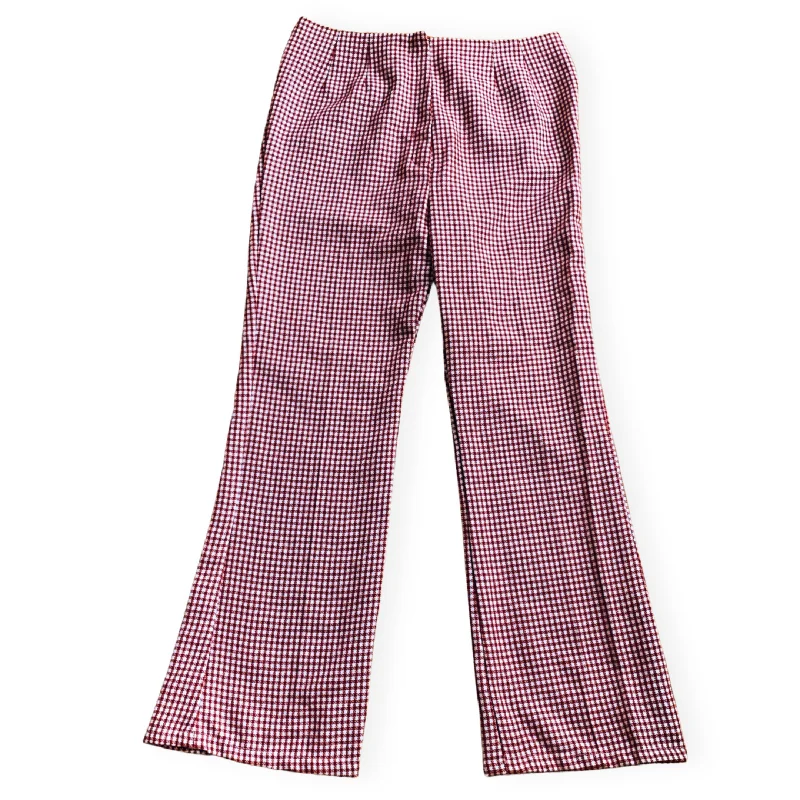 Vintage 80s High Rise Gingham Pants Comfortable Jogger Trousers