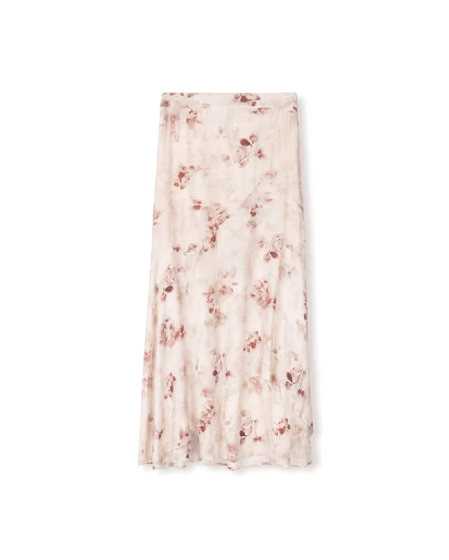 Aiken Printed Flowy Skirt lace skirt romantic