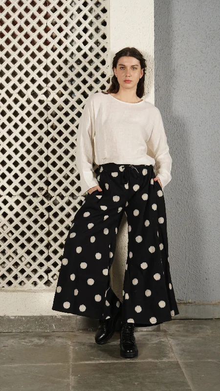 Mary Linen Blend Pant in Onyx Soft Cotton Pants