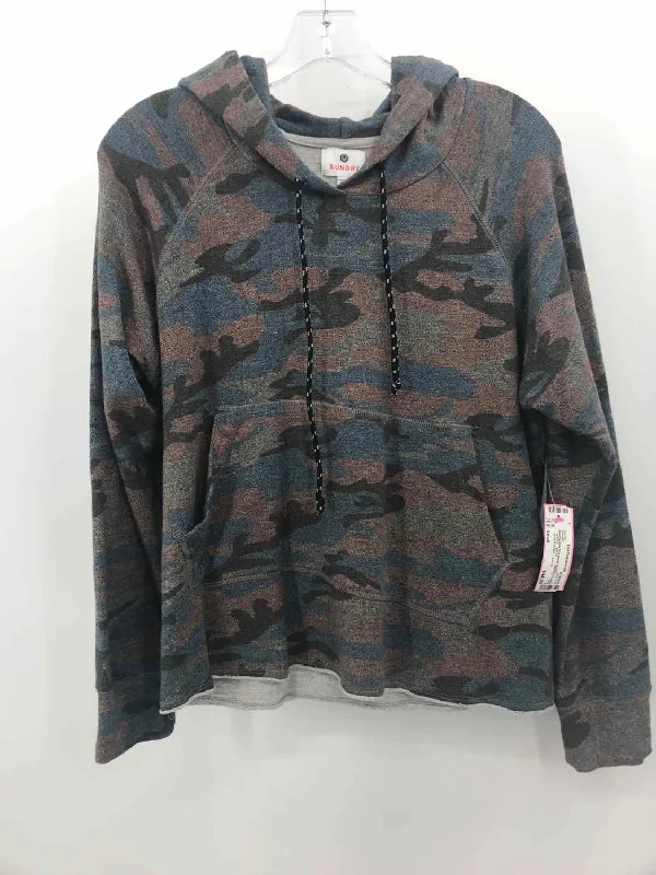 Pre-Owned Sundry Grey Size Small Hoodie Sweater Denim Fabric Leather Fabric Suede Fabric Pre-Owned Sundry Grey Size Small Hoodie Sweater Denim Fabric Leather Fabric Suede Fabric