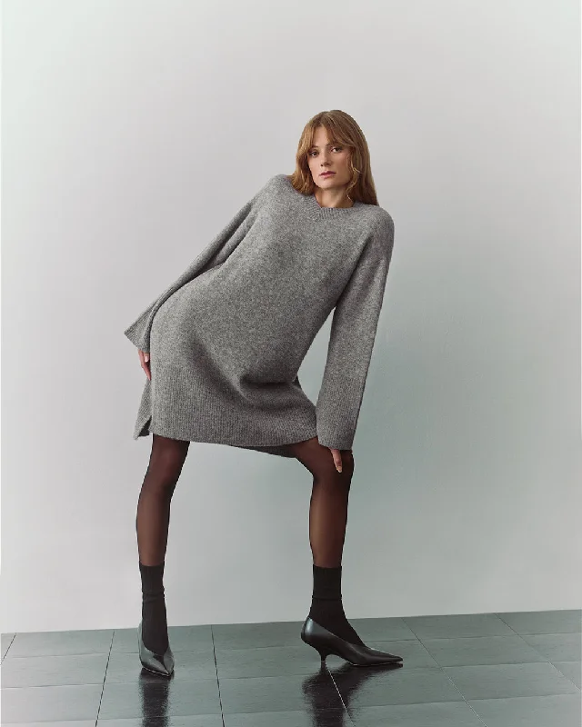 Alpaca Wool Sweater Dress Soft Cozy Warm