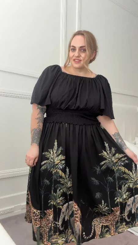 Rachel skirt - Safari print chiffon skirt airy