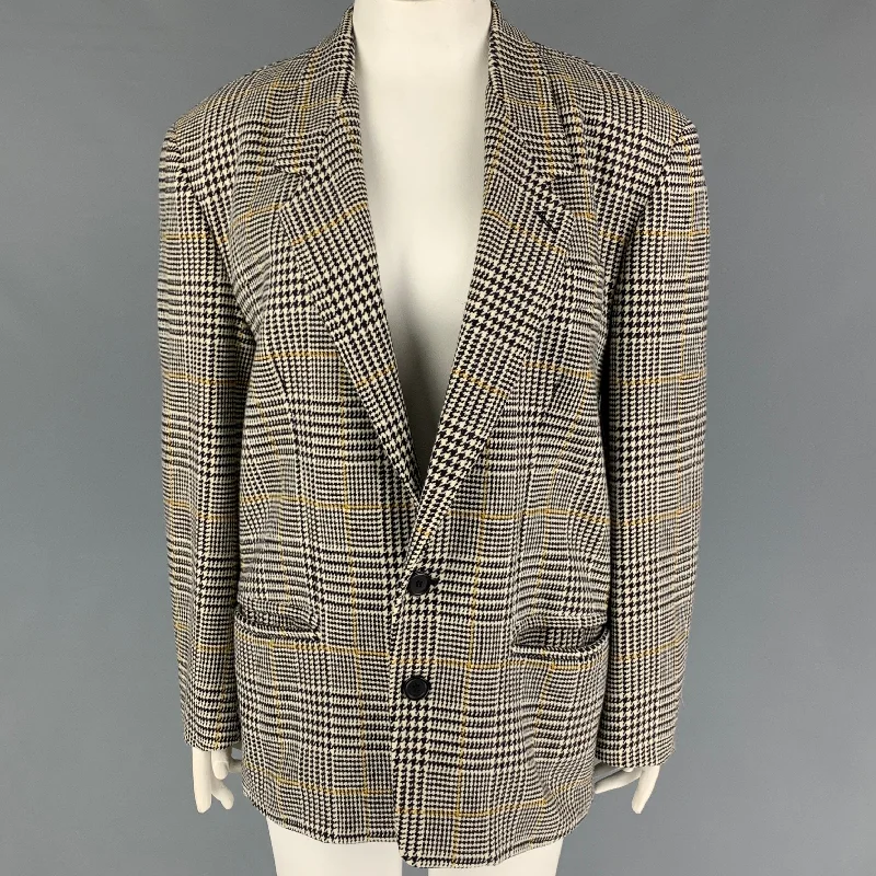 BYBLOS Size 16 Black White Houndstooth Jacket Blazer Belted Jacket Elasticated Jacket Padded Jacket BYBLOS Size 16 Black White Houndstooth Jacket Blazer Belted Jacket Elasticated Jacket Padded Jacket