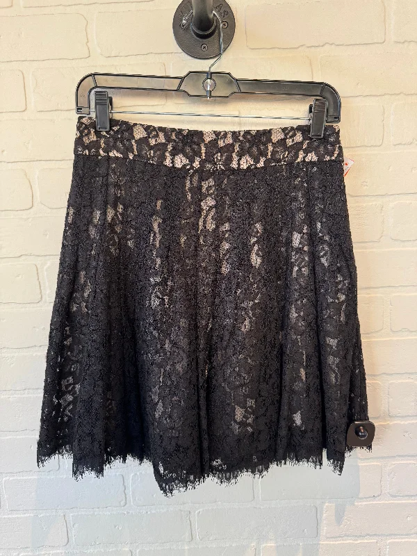 Skirt Designer By Diane Von Furstenberg In Black, Size: 4 silk skirt smooth