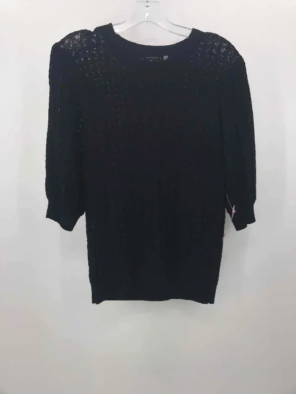 Pre-Owned Elie Tahari Black Size Medium Sweater Chenille Blend Fleece Blend Nylon Blend