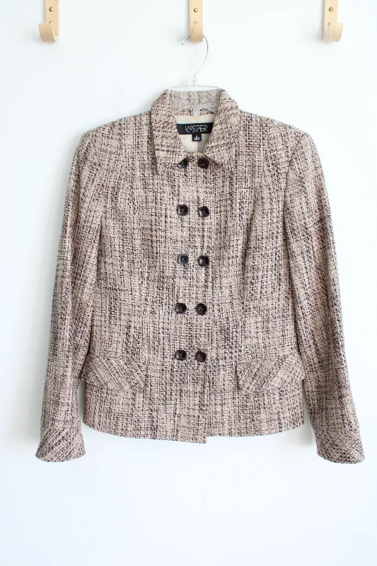 Kasper Brown Tweed Jacket | 4 Plaid Jacket Tartan Jacket Houndstooth Jacket