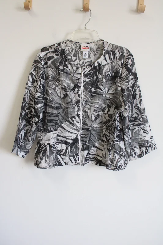 Ruby Rd. Gray Light Jacket | 14 Denim Jacket Leather Jacket Suede Jacket