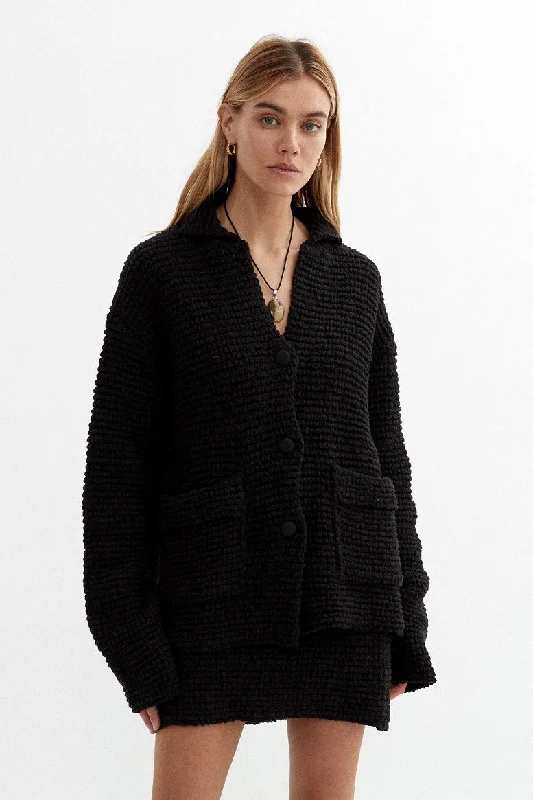 BLANCA Womens Belle Knit Mini Skirt Black corduroy skirt cozy