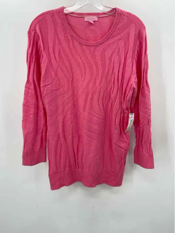 Pre-Owned Lilly Pulitzer Pink Size XL Sweater Fitted Loose Oversized