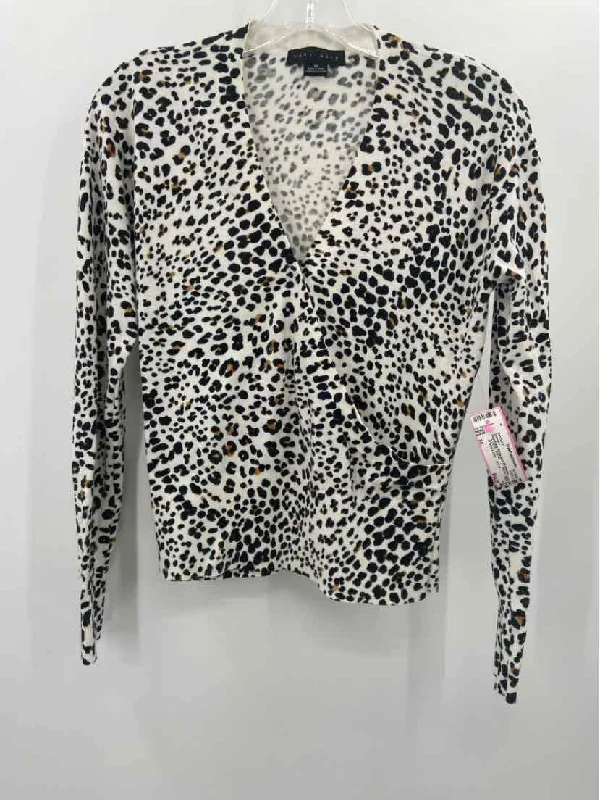 Pre-Owned Sanctuary White Size XS Sweater Herringbone Houndstooth Plaid