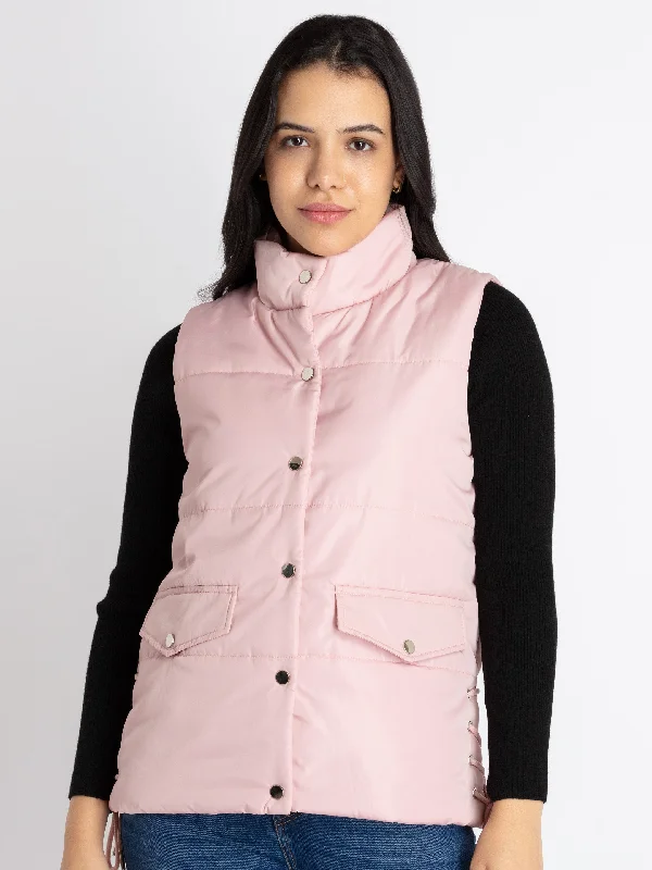 Womens Quilted High Neck Sleeveless Jacket Herringbone Jacket Checkered Jacket Solid Jacket Womens Quilted High Neck Sleeveless Jacket Herringbone Jacket Checkered Jacket Solid Jacket