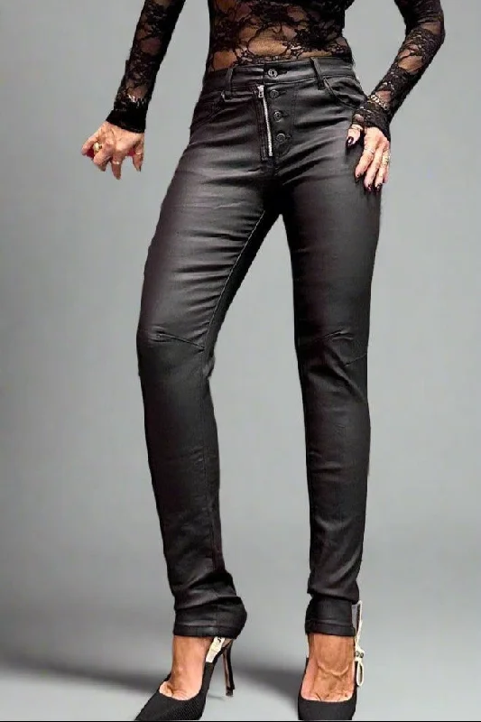 M rock leather pants  black Comfy Athletic Pants