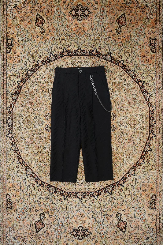 Song for the Mute PAINTERS PANT(BLACK) Casual Wide Pants