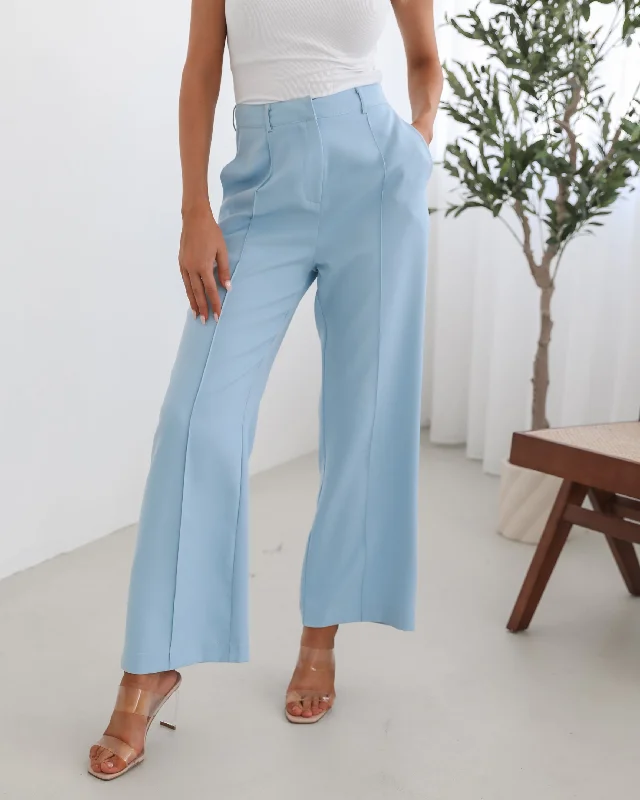 Elorize Pants - Blue Comfortable Fleece Pants