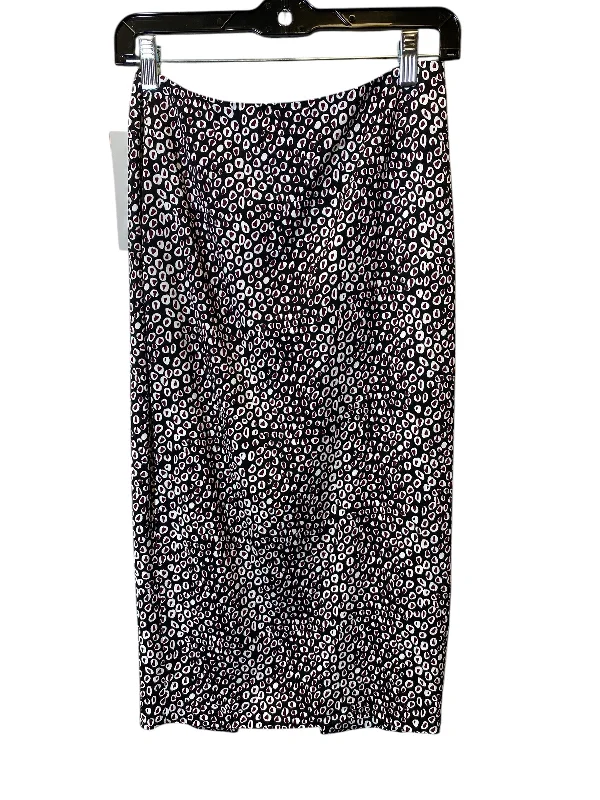 Skirt Designer By Diane Von Furstenberg In Black & Red, Size: 0 cashmere skirt plush