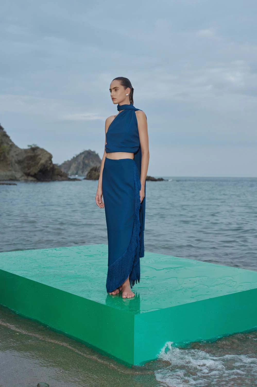 Aperol Midi Skirt cashmere skirt soft