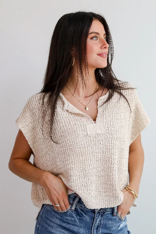 FINAL SALE - Cozy Stroll Sweater Top Plaid Sweater Polka Dot Checkered
