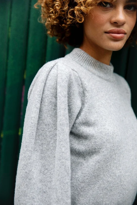 Ormeau Merino Sweater Grey Sequined Glittery Shiny