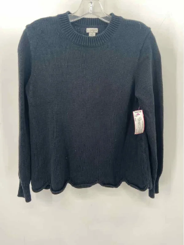 Pre-Owned J Crew Black Size Small Sweater Print Jacquard Patchwork