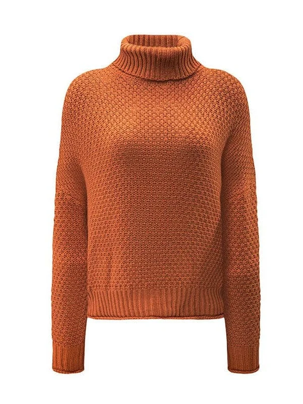 High Neck Knit Sweater Silk Blend Satin Velvet