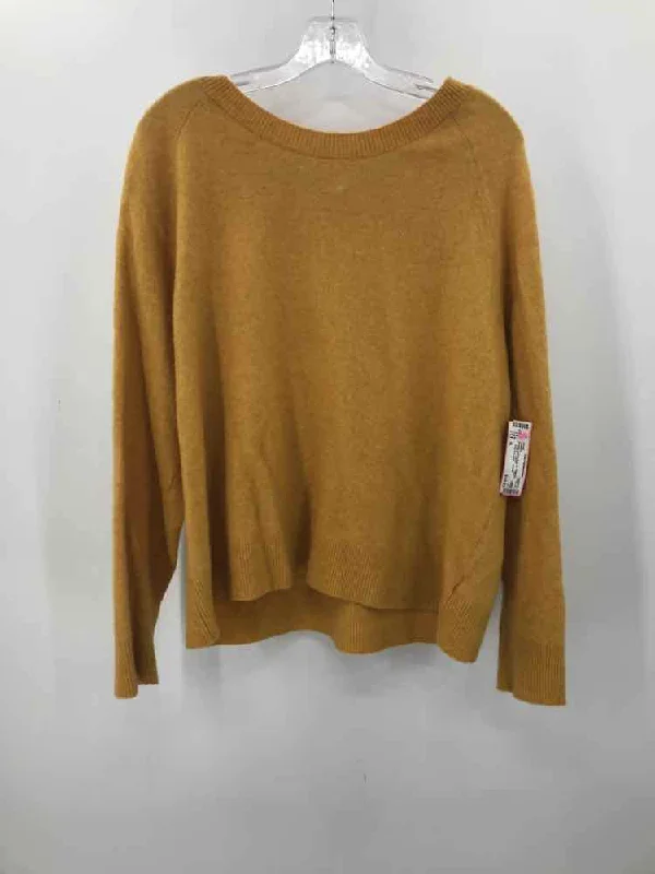 Pre-Owned Athleta Yellow Size XL Sweater Chenille Fabric Brocade Fabric Lace Fabric