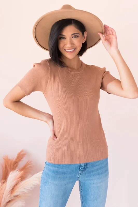 Going Strong Modest Scallop Edge Sweater Zippered Front Buttoned Front Snap Front