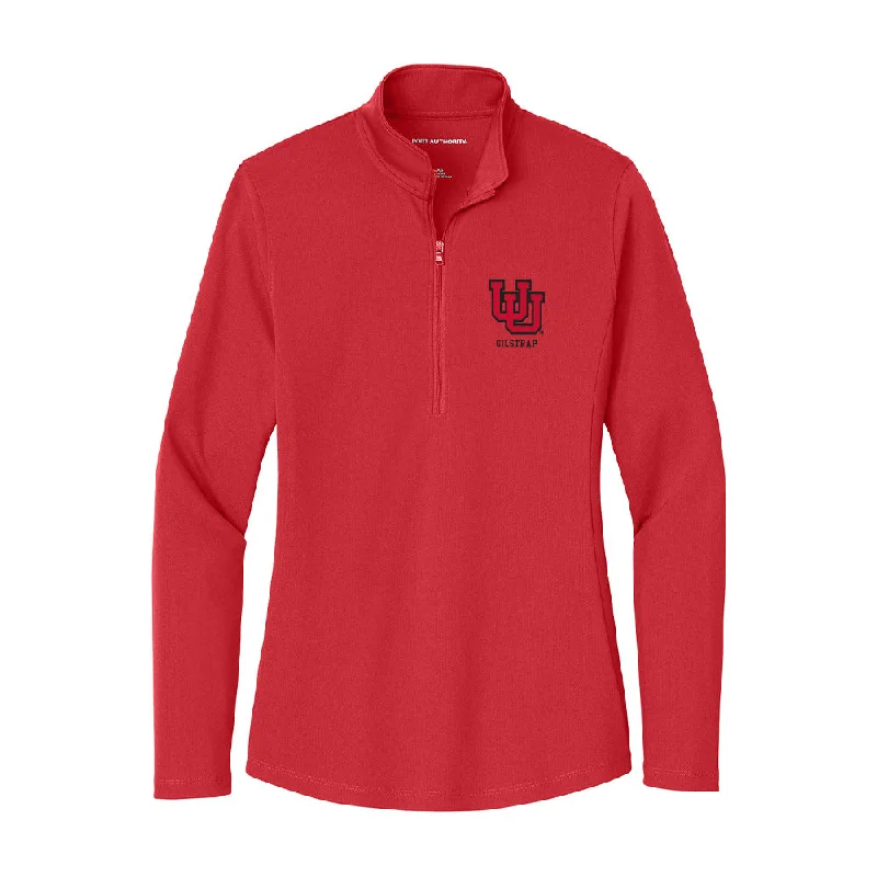 Utah - NCAA Women's Gymnastics : Jaylene Gilstrap - Women's Lightweight Quarter Zip Jacket Knit Jacket Woven Jacket Fleece Jacket Utah - NCAA Women's Gymnastics : Jaylene Gilstrap - Women's Lightweight Quarter Zip Jacket Knit Jacket Woven Jacket Fleece Jacket