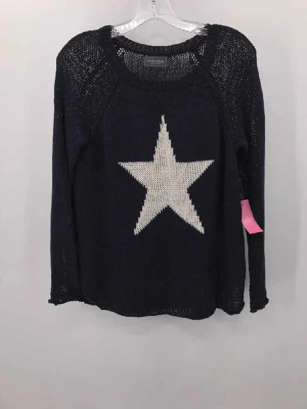 Pre-Owned Wooden Ships Navy Size XS Graphic Sweater Hooded Sweater Collared Sweater Shawl Collar Pre-Owned Wooden Ships Navy Size XS Graphic Sweater Hooded Sweater Collared Sweater Shawl Collar