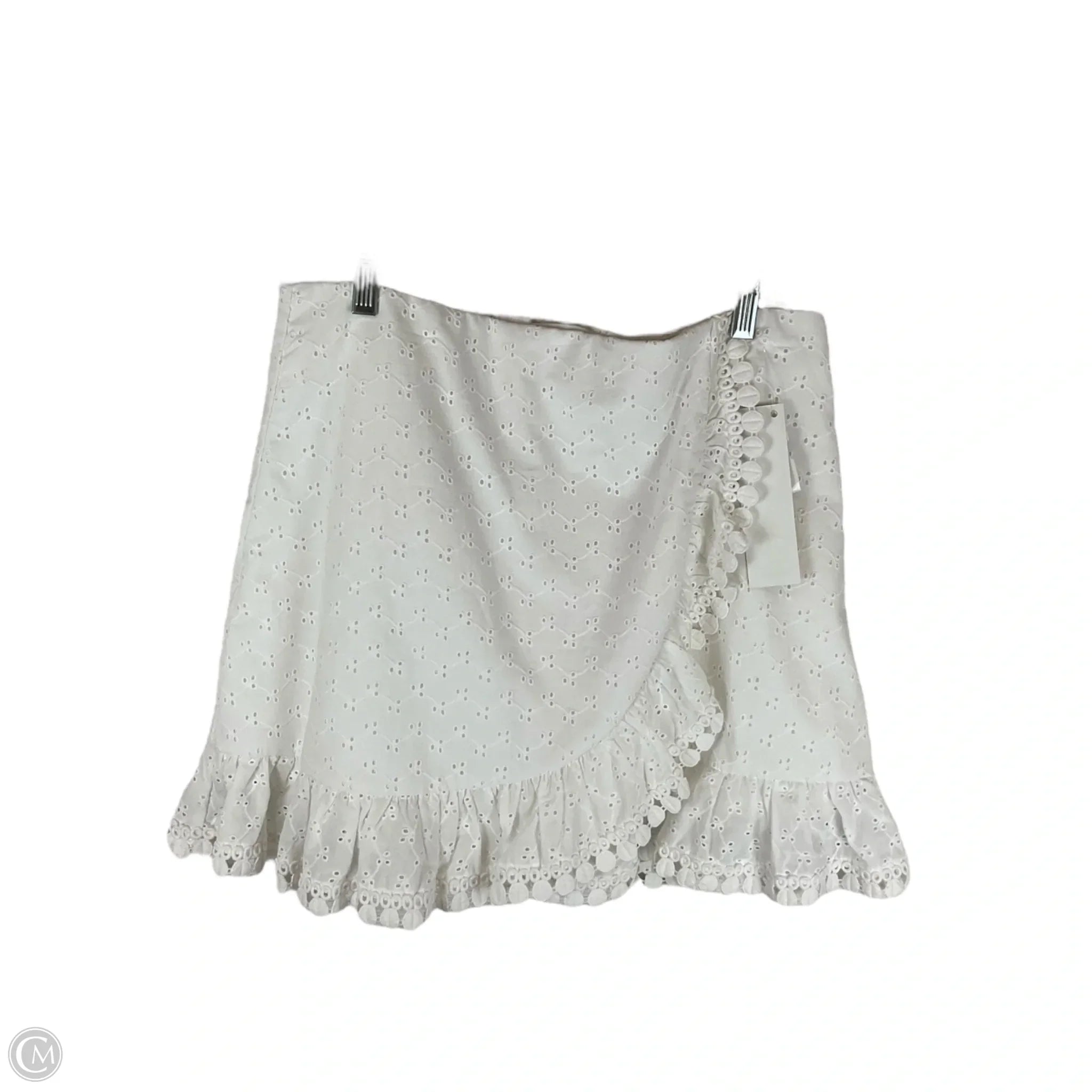 Skirt Designer By Lilly Pulitzer In White, Size: 10 chiffon skirt airy