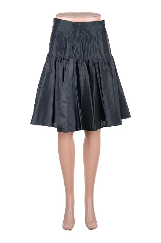 Leanto Skirt silk skirt lustrous
