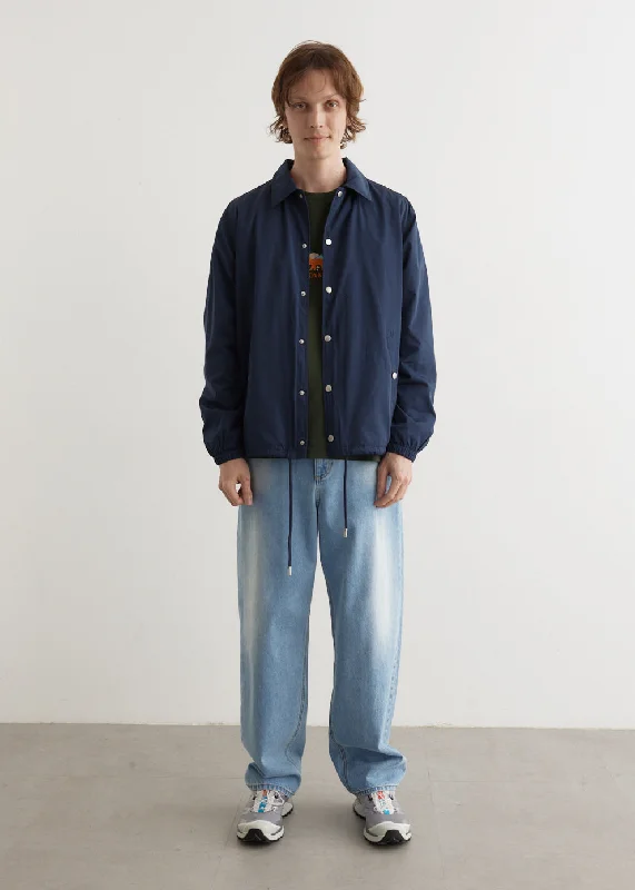 Coach Jacket Front Pockets Side Pockets Patch Pockets